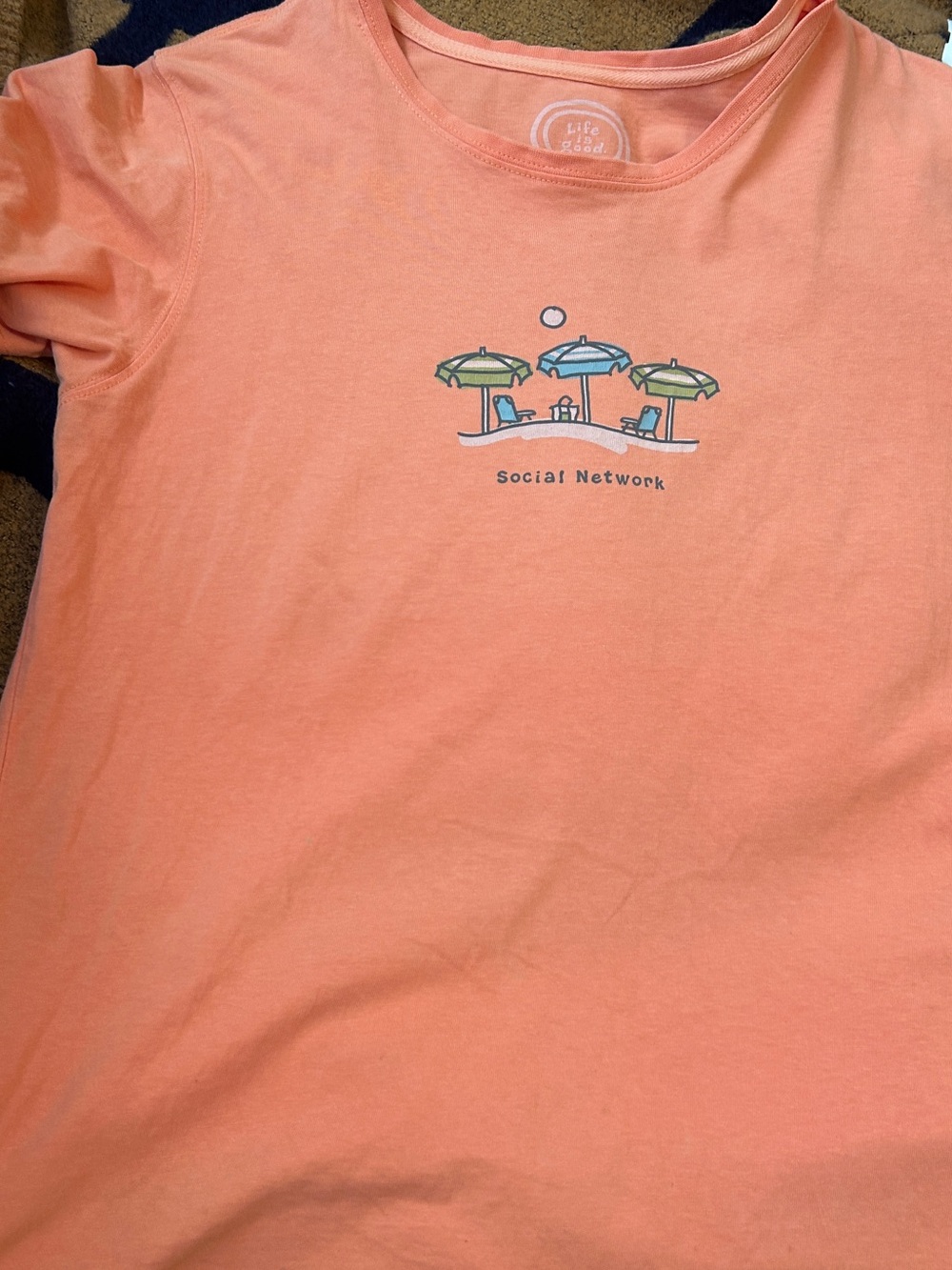 Womans 'Social Network beach ' Graphic Tee